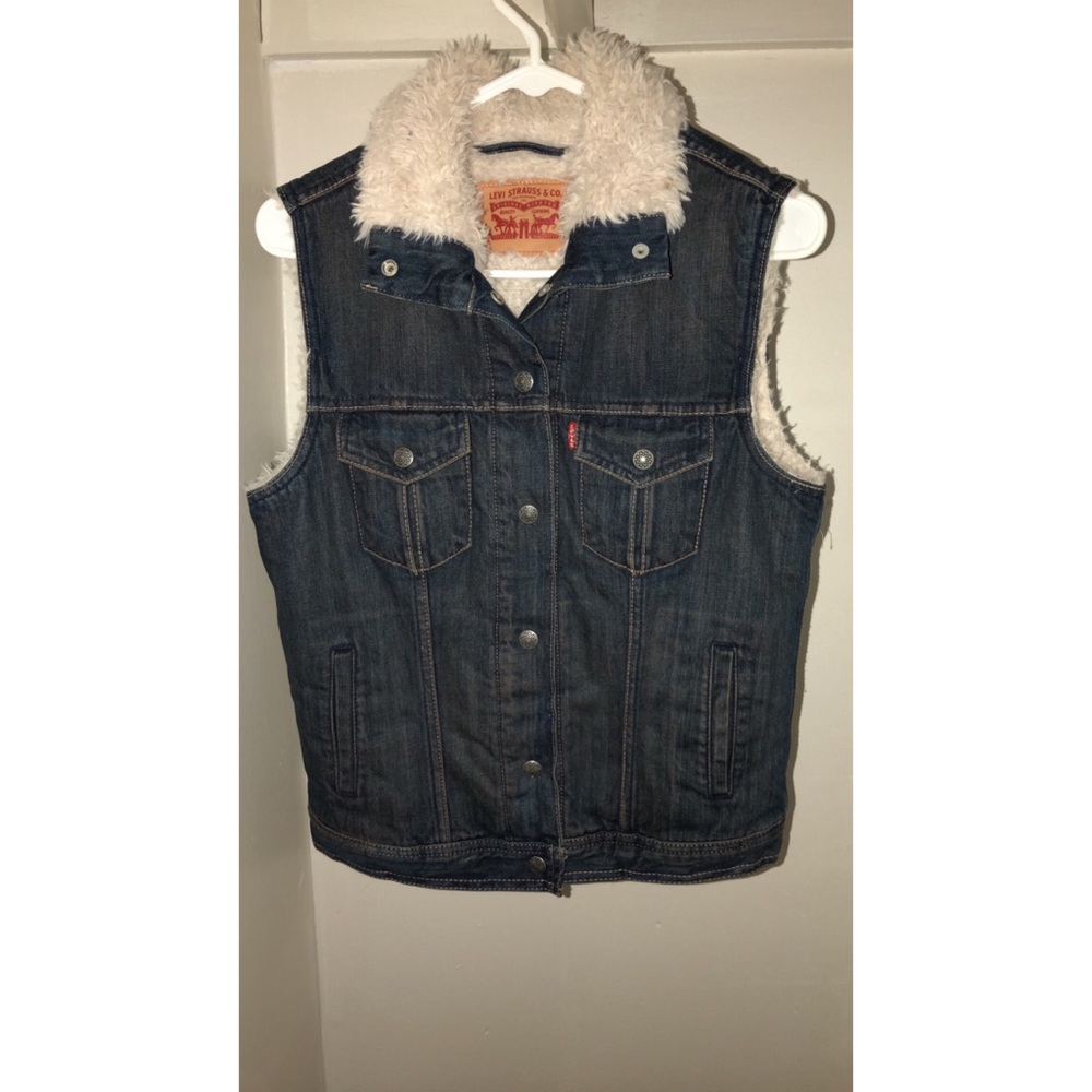 🐼🐼🐼Levi Jean Fur Vest